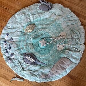 Crate&Barrel Aqua Sea Life Play Mat
